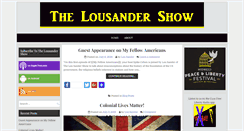 Desktop Screenshot of lousandershow.com