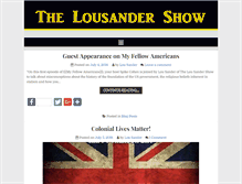 Tablet Screenshot of lousandershow.com